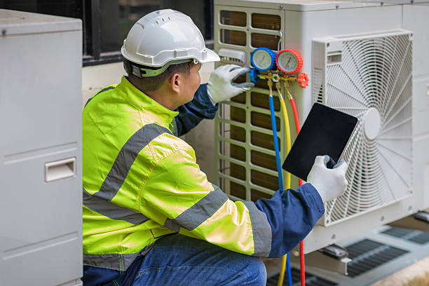 Professional Hvac technician working in Latham, NY